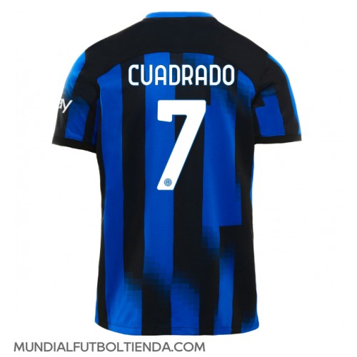 Camiseta Inter Milan Juan Cuadrado #7 Primera Equipación Replica 2023-24 mangas cortas